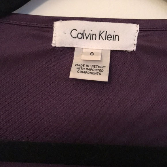 Calvin Klein Dressy Purple Top - Picture 2 of 6